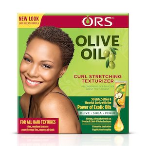 New: ORS Olive Oil Curl Stretching Texturizer Kit
