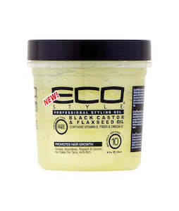 Eco Style Gel Black Castor & Flaxseed Oil 235ml (8oz)