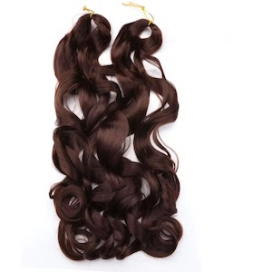 French Curls Wavy Crochet Braid #4 - Dark Brown