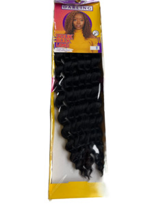 Frontpage: Deep Boho Curls Darling Zouk Bulk Long Braiding Hair #1B - Black