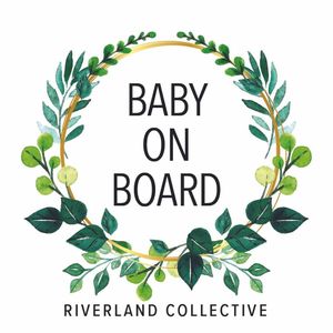 Products: Baby On Board Sticker Forest Foliage Dream Designs