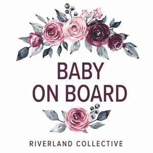 Baby On Board Sticker Vintage Rose Dream Designs