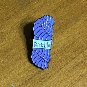 Accessories 1: Yarn is Life Badge.