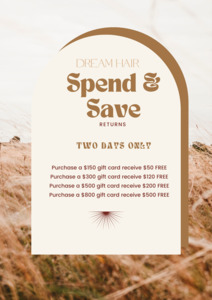 All: Spend + Save $800 Voucher