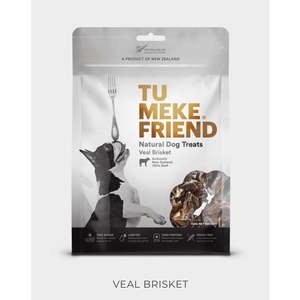 Dog Bowls Personalised: Tu Meke Friend - Veal Brisket - Natural Dog Treats