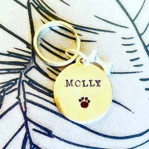 Dog Parents: Dream Tags w/ Charm - Bespoke Handcrafted Dog Tags