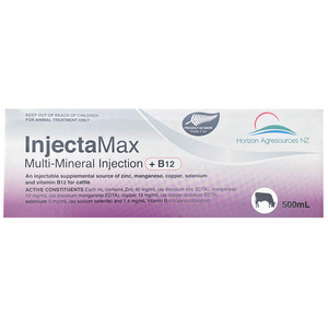 Products: 4 Drench New Zealand InjectaMax Multi Mineral Injection +B12 for Cattle