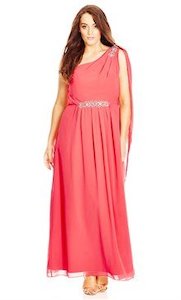 City Chic Grecian Goddess Off the Shoulder Gown
