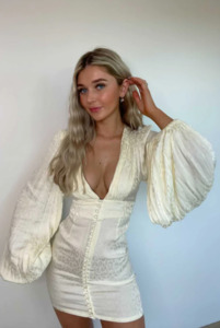 Rat & Boa Isabella Dress - Ivory