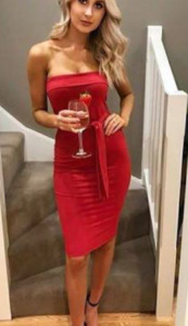 Red: Kookai Oakley Dress - Red