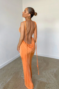 Orange: Mélani The Label Cristina Gown - Orange