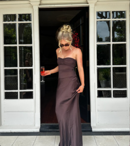 Ball Formal Season 2019: Bec + Bridge Dua Strapless Maxi Dress - Chocolate