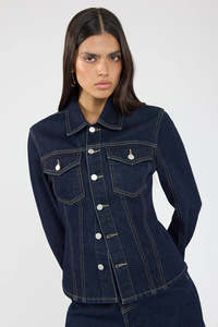 Most Loved: Perfect Stranger Spencer Denim Fitted Shirt Jacket