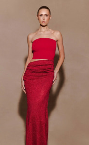 Ball Season: MESHKI Jasiel Strapless Maxi Dress