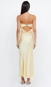 Bec + Bridge Moon Dance Strapless Dress in Ice Yellow