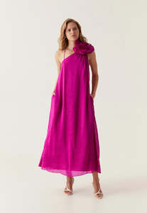 Size 12: Aje Quintessa Dress Sz 12 Magenta