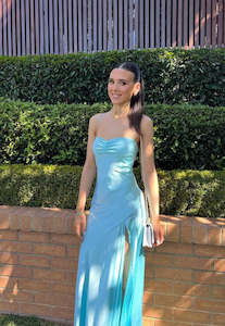 HNTR the label Gaia Gown Aqua Sz S