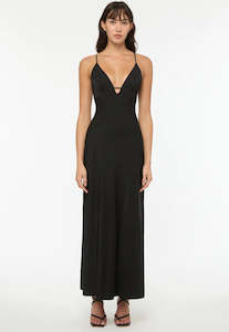 Manning Cartell Time to Shine Slip Dress Black Sz 12