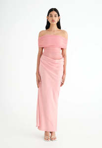 Size 14: Benni Nico off the shoulder dress Sz 14 Pink