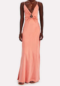 EX RENTAL Wynn Hamlyn Moon Slip Dress Blush Sz 8