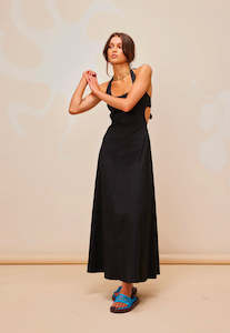 Ruby Jules Midi Dress Black Sz 8