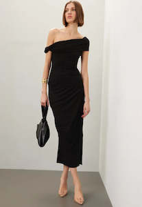 Nz Brands: Paris Georgia Ida Dress Black Sz S/M
