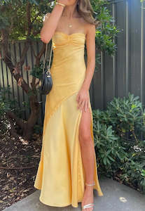 HNTR the label Gaia Gown Golden Sun Sz XS