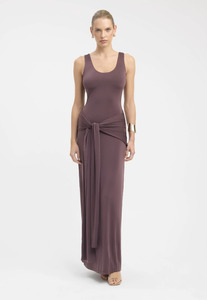 21st: Kookai Shara Maxi Sz M Brown Dress