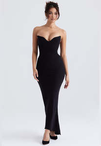 House of CB Sabine Dress Black Sz M