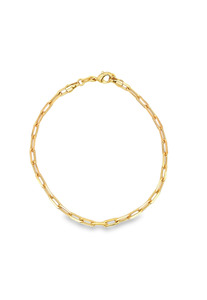Gold-filled Paperclip Chain Bracelet 6 inches