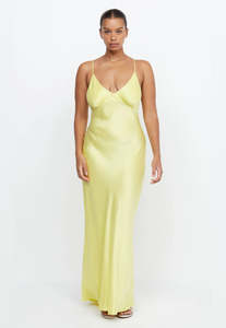 Bec And Bridge: EX RENTAL Bec and Bridge Amber V Maxi Citron Dress Sz 14