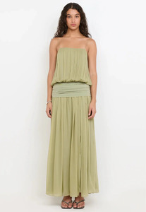 Camille Blouson Dress Pistachio Sz 12