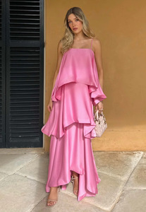 Avada Email Marketing Newest: Elliatt Tiered Tilly Dress Pink Sz M