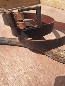 Belts And Accessories: Crazy Horse, Water Buffalo Leather Belt