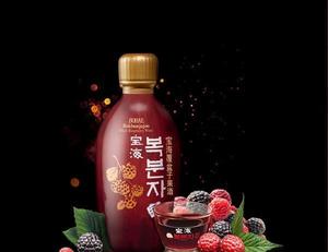 Bohae Bokbunja Black Raspberry Wine 宝海覆盆子韩国果酒 375mL x 4 Bottles