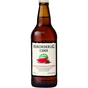 Rekorderlig Premium Watermelon-Strawberry Cider 4x500ml Bottles