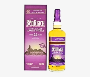 Spirits Drinkland: BenRiach 22 Years Old Dark Rum Barrel Finish Speyside Single Malt Whisky 700mL
