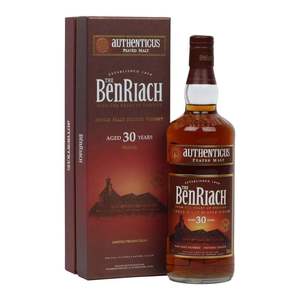 BenRiach Authenticus 30 Year Old Speyside Single Malt Whisky 700mL