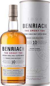 BenRiach The Smoky Ten 10 Years Old Speyside Single Malt Whisky 700mL