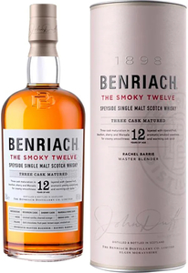 BenRiach The Smoky Twelve 12 Years Old Speyside Single Malt Whisky 700mL
