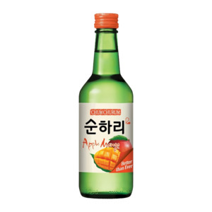 Soju Flavor in Apple Mango 韩国烧酒-苹果芒果口味 4x360ml Bottles 소주