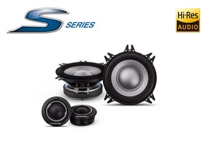 Alpine S2-s40c S-series 4″ 2 Way Separate Tweeter Component Speaker