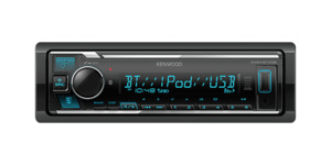 KENWOOD KMM-BT408 MECHLESS BLUETOOTH/USB/AUX/3XPREOUTS CAR STEREO short Chassis