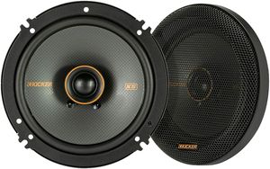 6 6.75": Kicker Ksc6504 6.5″2 Way 200watts Max/100rms Speaker Silk Dome Tweeters