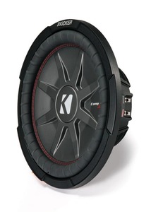12": KICKER CWRT122 COMPRT SHALLOW 12INCH DUAL 2OHMS SUBWOOFER Great for compact enclosures