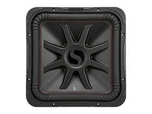 15": Kicker L7r152 L7 15inch Dual 2ohms Subwoofer 1800watts Max/900rms Square Means More Bass