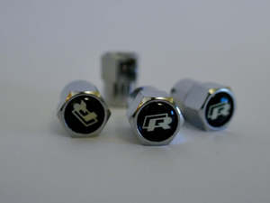 Frontpage: VW "R" Style Tyre Valve Cap - Nut Style (Set of 4)