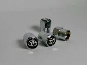 Toyota Style Tyre Valve Cap - Nut Style (Set of 4)