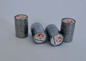 Holden Style Tyre Valve Cap - Barrel Style (Set of 4)