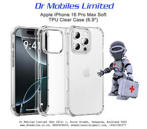 Apple iPhone 16 Pro Max Clear Case: Apple iPhone 16 Pro Max, 6.9" Thin Protecive Case